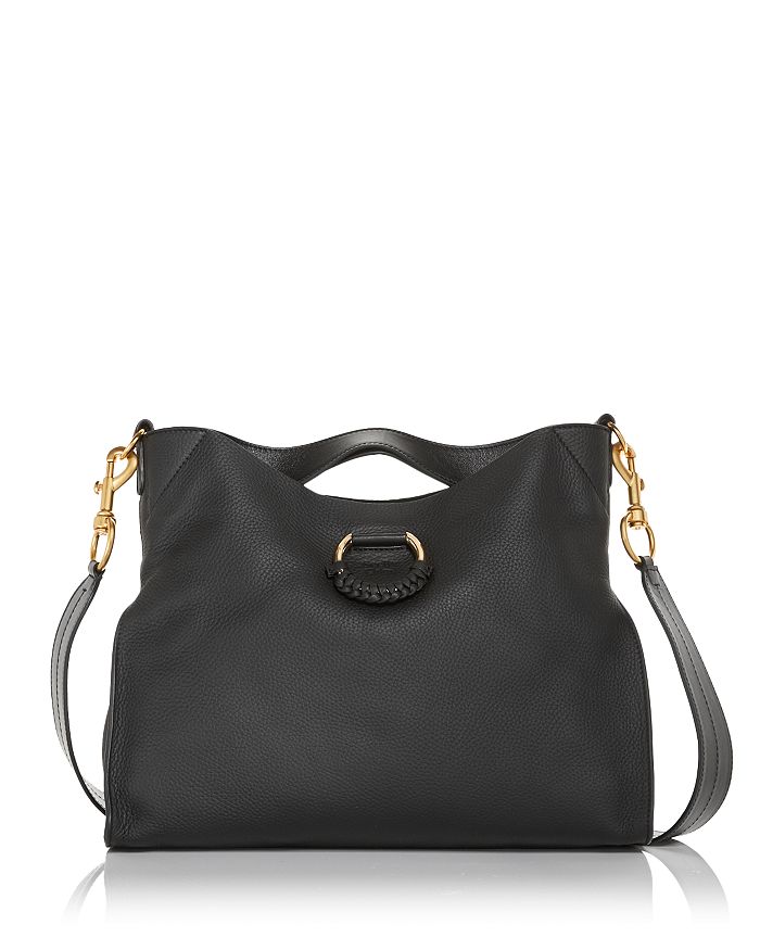See by Chloe 8 Drawstring Leather Crossbody Bag Black One Size