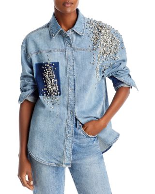 Hellessy - Holt Embellished Denim Shirt