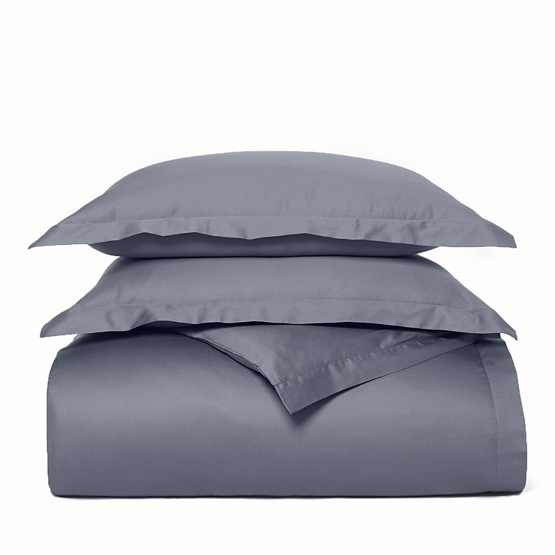 Boll & Branch Signature Cotton Hemmed Duvet Set, Twin/twinxl In Mineral