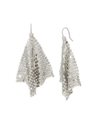 ALLSAINTS - Chain Mesh Handkerchief Statement Earrings
