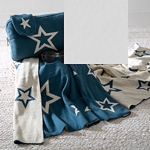 Pink Lemonade Star Travel Throw Blanket In Blue