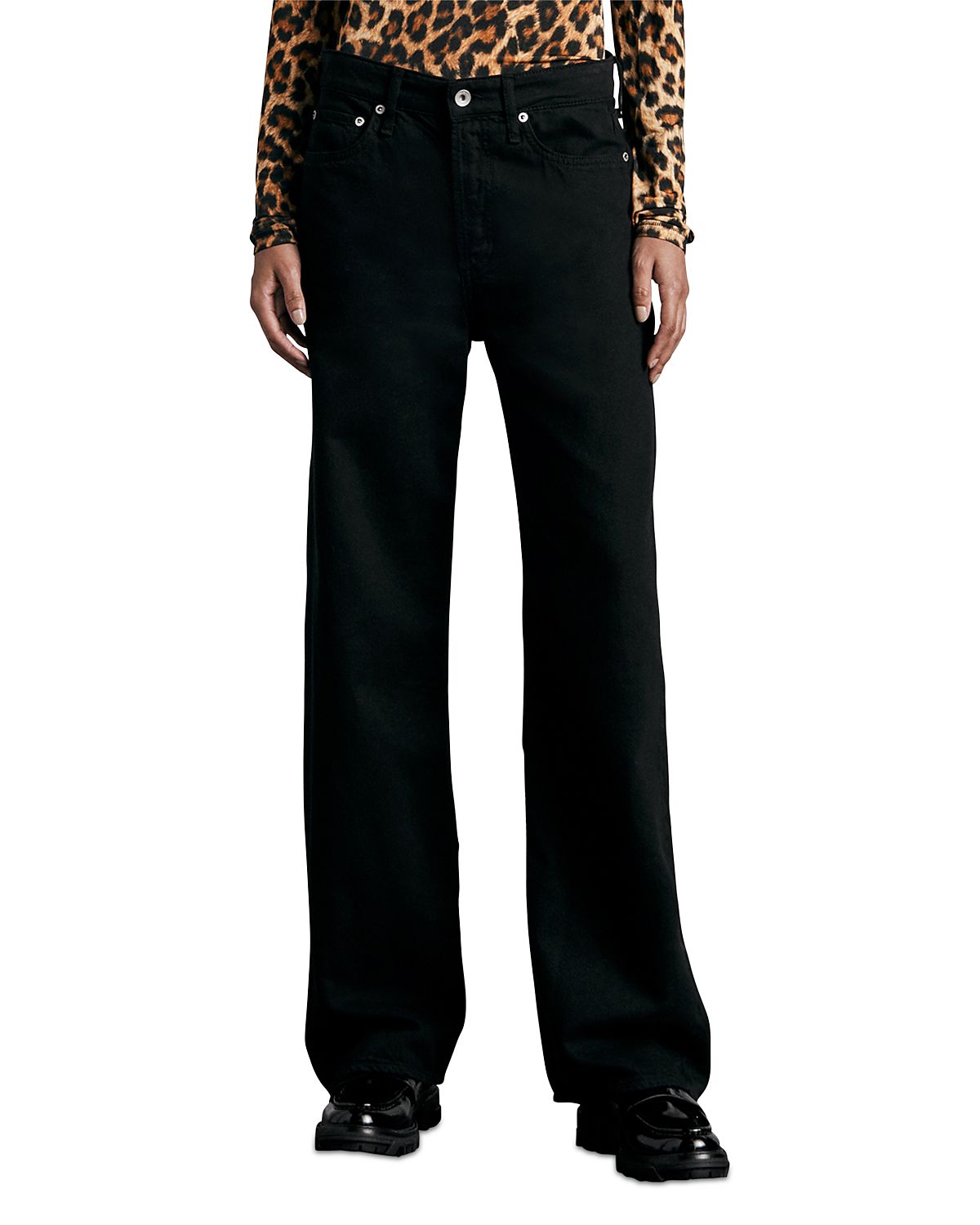 rag & bone Featherweight Logan High Rise Wide Leg Jeans
