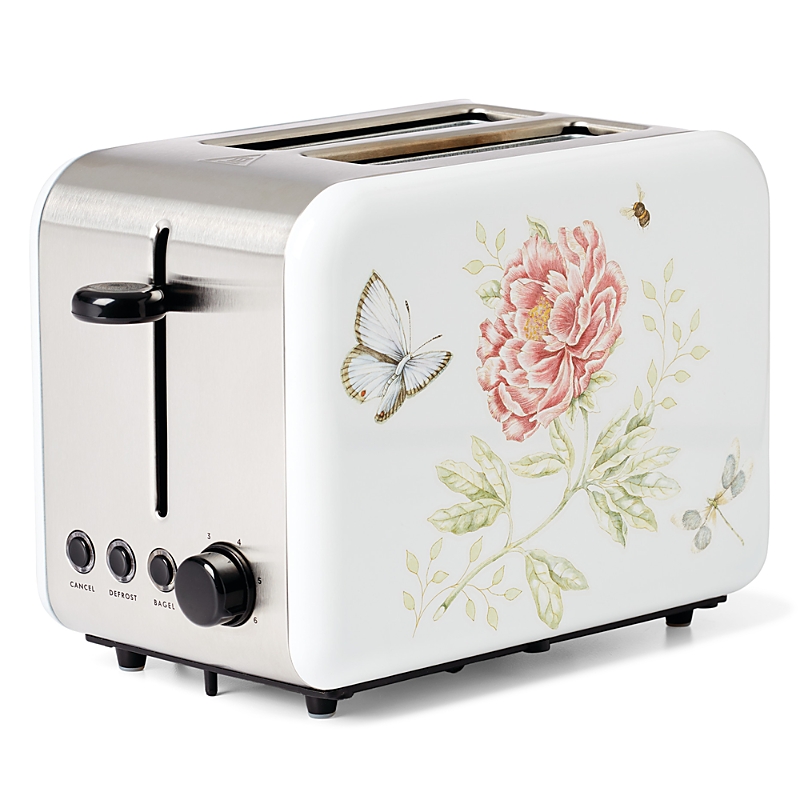 Lenox Butterfly Meadow 2-slice Toaster In White
