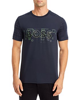 BOSS - Slim Fit Glow In The Dark Logo Graphic Tee