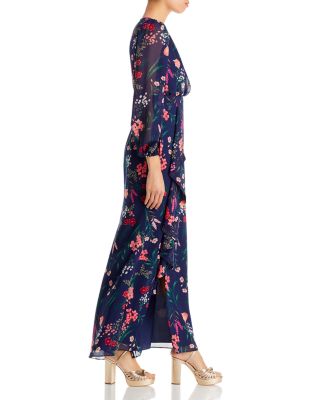 chinese dress ladies Aida Cascading Ruffle Gown - Noir Black Sleeveless Maxi Dress