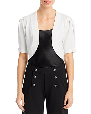 Karl Lagerfeld Bow Sleeve Cardigan In Soft White