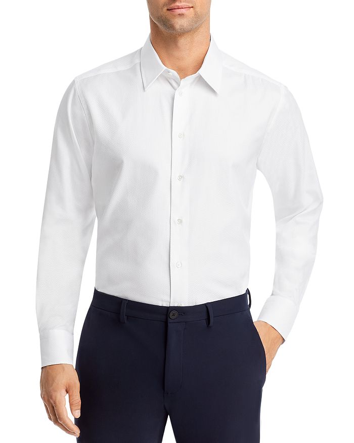 Emporio Armani Cotton Slim Fit Dress Shirt Bloomingdale s