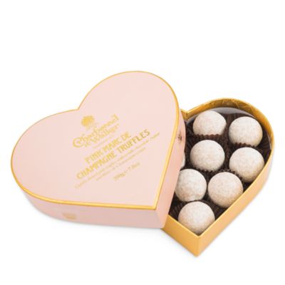 Pink Marc de Champagne Truffle Heart