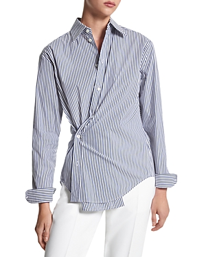 Michael Kors Collection Striped Asymmetric Shirt