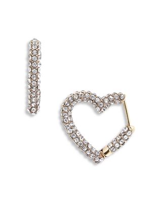 baublebar heart hoop earrings