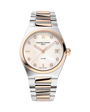 Frederique Constant Highlife Watch & Interchangeable Strap, 31mm In Cream/silver