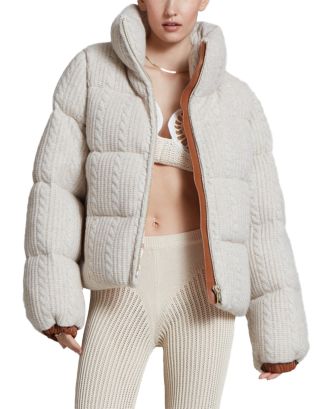 Nicole Benisti Kensington Cable Knit Puffer Jacket | Bloomingdale's