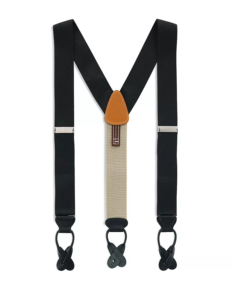 Trafalgar Hudson Nylon Button End Suspenders