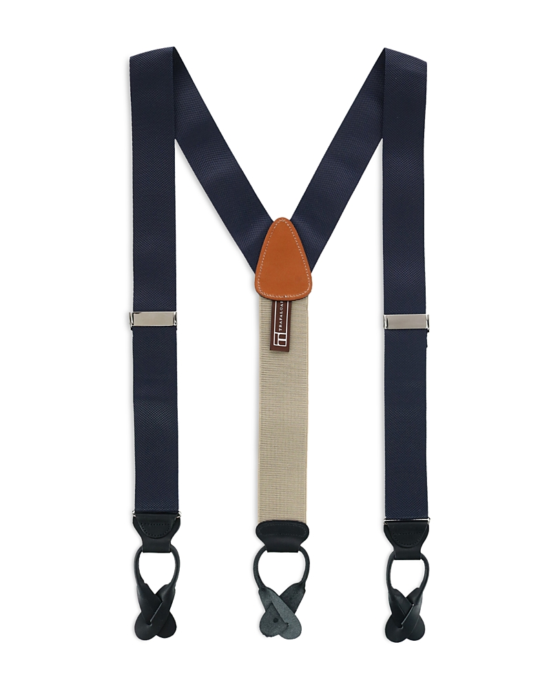 Trafalgar Hudson Nylon Button End Suspenders · One Size