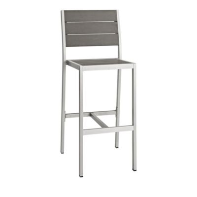 Modway Shore Outdoor Patio Aluminum Armless Bar Stool