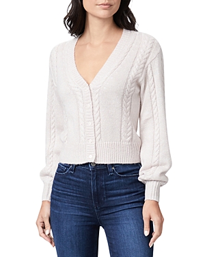 PAIGE SOFIE CABLE KNIT CARDIGAN SWEATER