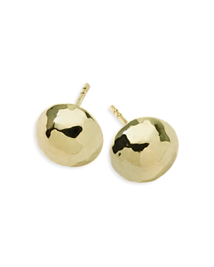 Ippolita 18kt Yellow Gold Classico Small Hammered Ball Stud Earrings In Yellow