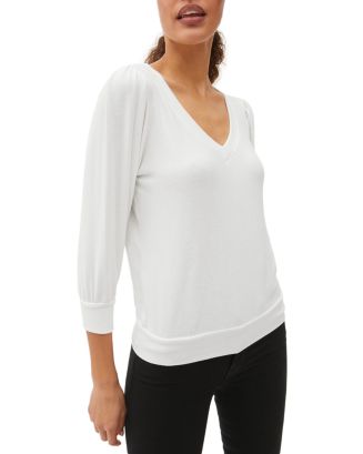 (取寄) マイケル スターズ レディース ギャビ パフ スリーブ トップ Michael Stars women Gabi Puff Sleeve Top White Gabi Puff Sleeve Top