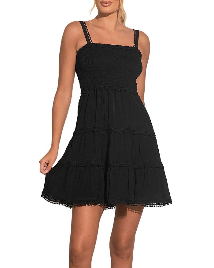 Elan Smocked Sleeveless Mini Dress | Bloomingdale's
