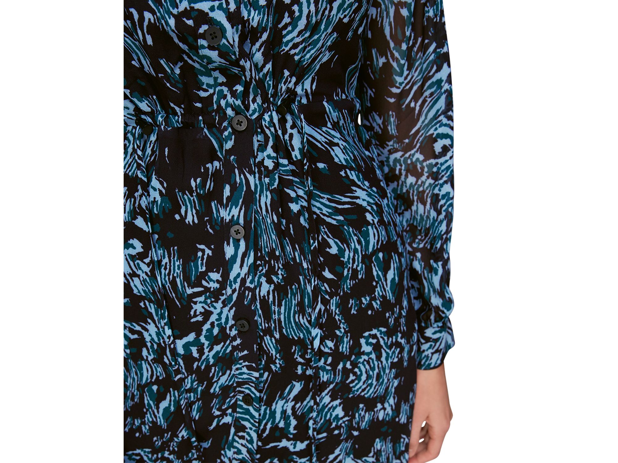 Wood Tiger Print Midi Dress — Image 3