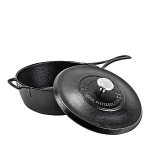 Lodge 4 Qt Deep Cast Iron Skillet And Lid In Black