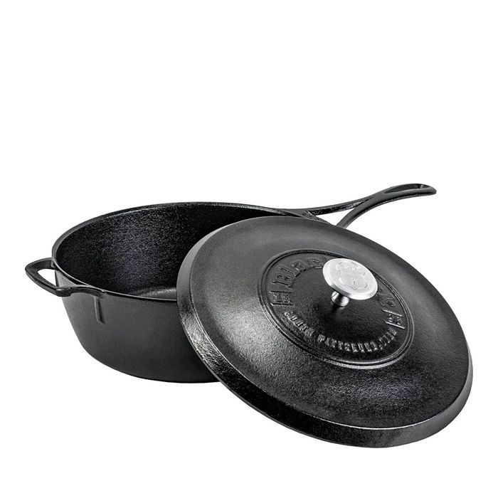 Lodge 4 Qt Deep Cast Iron Skillet and Lid Bloomingdale's