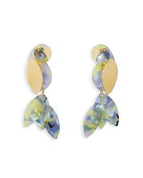 Lele Sadoughi - Parrot Statement Earrings in 14K Gold Plated