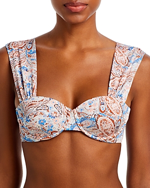 Audrey Paisley Floral Underwire Bikini Top