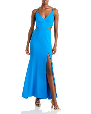 green emerald velvet dress Madeline Long Scuba Crepe Off The Shoulder Drop Dress Black / 16