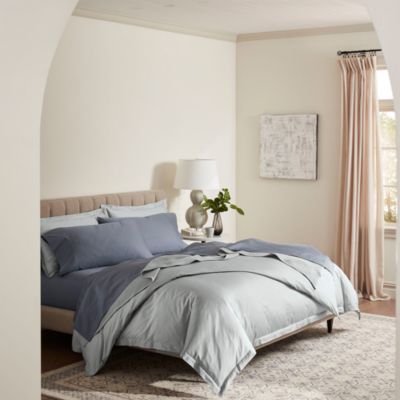 Percale Hemmed Sheet Set, Queen