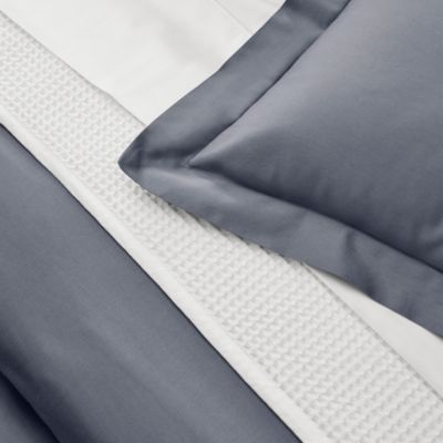 Percale Hemmed Duvet Set, King/Cal King