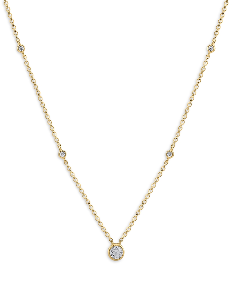 Bloomingdale's Fine Collection Diamond Solitaire Necklace in 14K Yellow Gold, 0.25 tcw