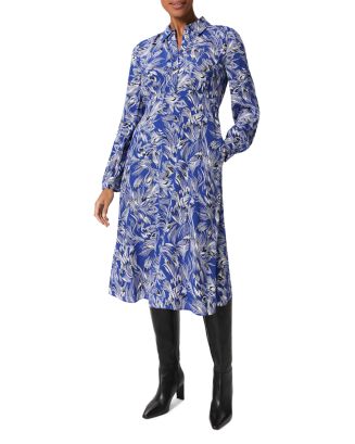 ★Hobbs London★ フェザー プリント OCTAVIA SHIRT DRESS HOBBS LONDON Octavia Printed Shirt Dress | Bloomingdale's