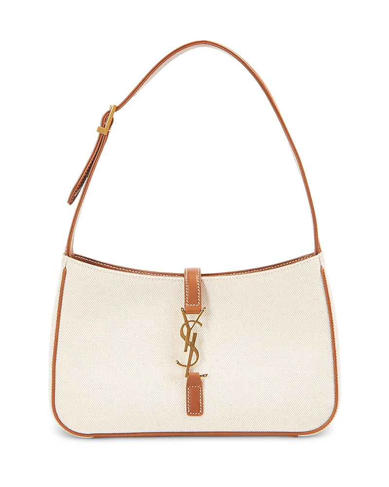 Saint Laurent Le 5 A 7 Handbag in Canvas and Leather