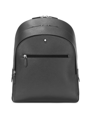 Montblanc Sartorial Leather Backpack In Gray