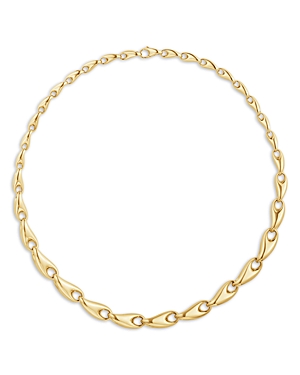 Georg Jensen 18k Yellow Gold Reflect Large Link Necklace, 17.91