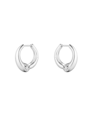 Sterling Silver Reflect Hoop Earrings