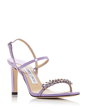 Jimmy Choo Meira 85 Patent Sandal In Wiateria