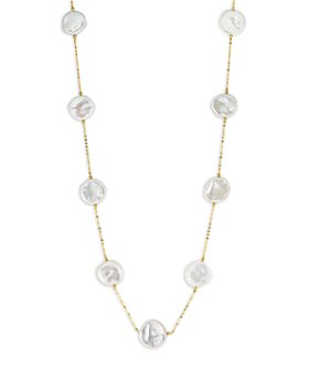 Bloomingdale's - Cultured Freshwater Pearl Collar Necklace in 14K Yellow Gold, 18" - 100% Exclusive