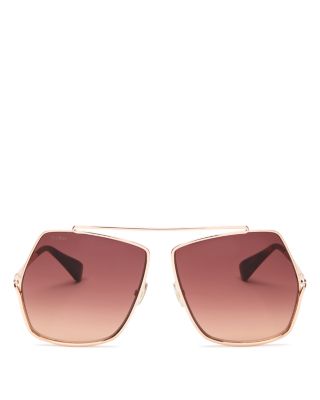 Elsa Geometric Sunglasses, 64mm