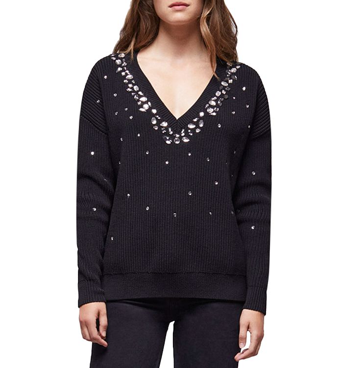 The Kooples Rhinestone Sweater Bloomingdale's