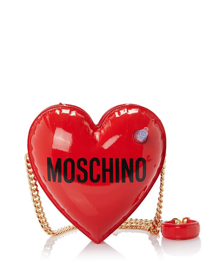 Moschino Heart Shaped Logo Shoulder Bag
