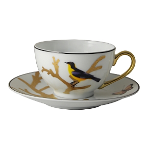 Photos - Barware Bernardaud Aux Oiseaux Tea Saucer Multi 2488-3097
