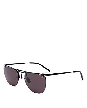Saint Laurent - Aviator Brow Bar Sunglasses, 58mm