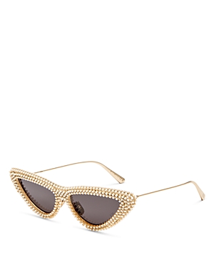 Dior Miss B1u Cat Eye Sunglasses, 55mm In Gold/brown Mirrored Solid