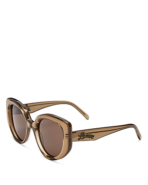 Loewe Curvy Butterfly Sunglasses, 49mm In Brown/brown Solid