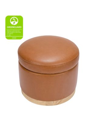 Naka Vegan Leather Storage Ottoman