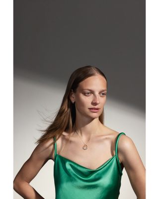 18K Rose Gold & Sterling Silver Offspring Looped Pendant Necklace, 17.72"