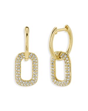 Moon & Meadow 14k Yellow Gold Diamond Pave Earrings, 0.23 Ct. T.w. - 100% Exclusive In Gold/white