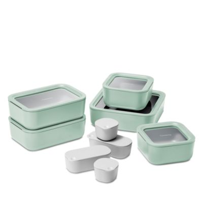 14-Piece Ceramic Coated Glass Food Storage Set